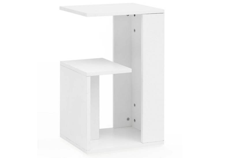 Wohnling Beistelltisch Beistelltisch WL5.696 35x29,5x60 cm Holz Weiß Design Anstelltisch (Sofa, Couchtisch klein modern, Kleiner Wohnzimmertisch eckig), Sofa, Couchtisch klein modern, Kleiner Wohnzimmertisch eckig von Wohnling