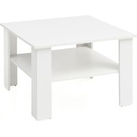Wohnling Couchtisch WL5.834 Tisch Holz 60x42x60cm Wohnzimmertisch Weiß Sofatisch von Wohnling