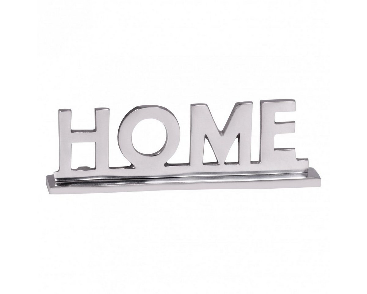 Wohnling Deko-Buchstaben WL1.930 (Home Deko Schriftzug Design Wohnzimmer Dekoration), Wohndeko für Esstisch Silber 22 cm, Aluminium Alu von Wohnling