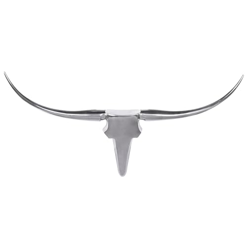 Wohnling Deko Geweih Bull M WL1.245 Silber 100 cm Aluminium Design Hörner, Wanddekoration Stierkopf Horn Modern, Wandskulptur Geweih-Jagdtrophäe Metall, Longhorn Wandschmuck Groß Wohnling Deko Geweih Bull M WL1.245 Silber 100 cm Aluminium Design Hörner, Wanddekoration Stierkopf Horn Modern, Wandskulptur Geweih-Jagdtrophäe Metall, Longhorn Wandschmuck Groß von Wohnling