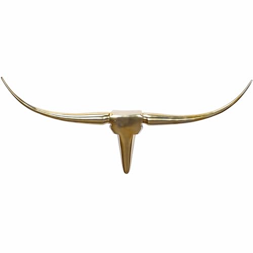 Wohnling Deko Geweih Bull M WL1.392 Gold 100 cm Aluminium Design Hörner, Wanddekoration Stierkopf Horn Modern, Wandskulptur Geweih-Jagdtrophäe Metall, Longhorn Wandschmuck Groß Wohnling Deko Geweih Bull M WL1.392 Gold 100 cm Aluminium Design Hörner, Wanddekoration Stierkopf Horn Modern, Wandskulptur Geweih-Jagdtrophäe Metall, Longhorn Wandschmuck Groß von Wohnling