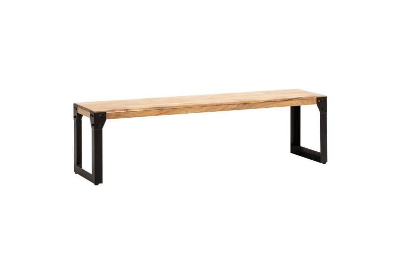 Wohnling Essbank WL7.052 (Akazie Massivholz 160 cm, Industrial Holzbank), Esszimmerbank ohne Lehne, Sitzbank Esszimmer Holz von Wohnling