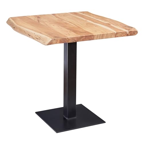 Wohnling Esstisch Baumkante 80 x 75 x 75 cm Akazie Massivholz Esszimmertisch, Kleiner Holztisch Esszimmer, Designer Küchentisch Quadratisch Wohnling Esstisch Baumkante 80 x 75 x 75 cm Akazie Massivholz Esszimmertisch, Kleiner Holztisch Esszimmer, Designer Küchentisch Quadratisch von Wohnling