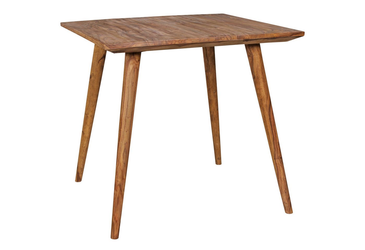 Wohnling Esstisch WL1.966 (80x80x76 cm Sheesham Massivholz Quadratisch Modern), Kleiner Esszimmertisch, Küchentisch Holztisch von Wohnling