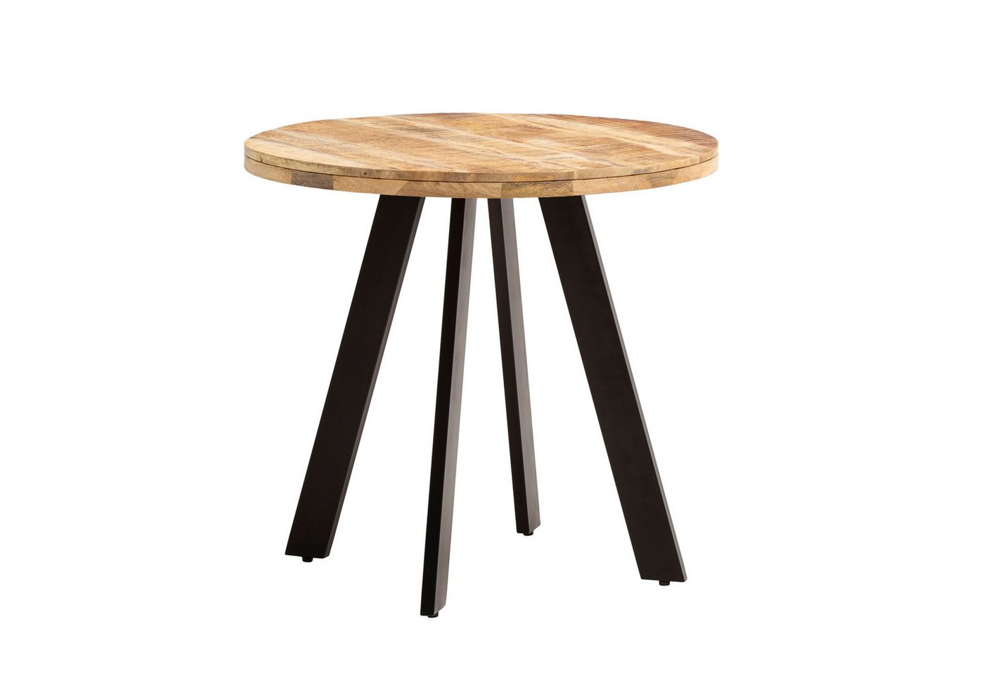 Wohnling Esstisch WL7.055 (80x80x75 cm, Mango Massivholz Rund, Modern), Esszimmertisch Klein, Holztisch Esszimmer Modern von Wohnling