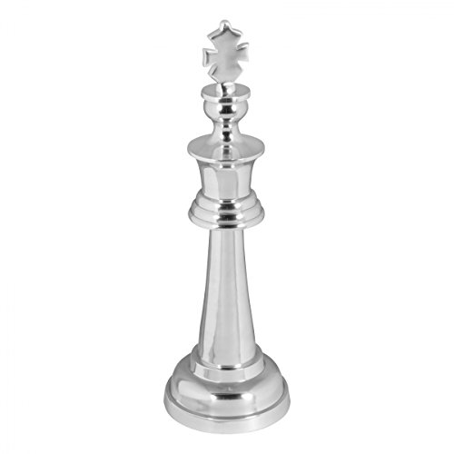 Wohnling Schachfigur KÖNIG - Große Aluminium Dekoration, Design Statue in X-XL, 70 cm Deko-Figur aus poliertem Alu, Moderne Wohndeko in Silber, Riesiger Deko-Artikel für Zuhause Wohnling Schachfigur KÖNIG - Große Aluminium Dekoration, Design Statue in X-XL, 70 cm Deko-Figur aus poliertem Alu, Moderne Wohndeko in Silber, Riesiger Deko-Artikel für Zuhause von Wohnling