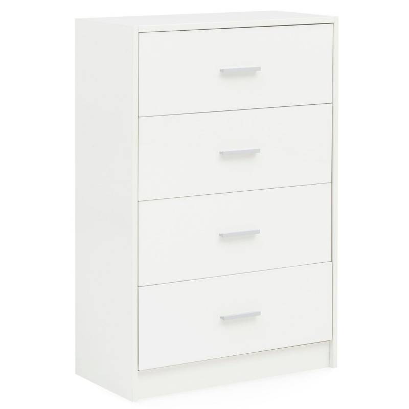 Wohnling Schubkastenkommode WL5.864 (Sideboard Weiß Hochglanz 60x90x30 cm Modern), Anrichte Schmal, Kleine Schubladenkommode Flur von Wohnling