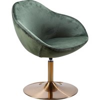 Wohnling Sessel grün gold Stoff Eisen B/H/T: ca. 70x79x70 cm von Wohnling