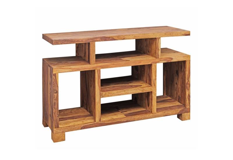 Wohnling Sideboard WL1.208 (Massivholz 115 x 76 x 40 cm TV-Board), Fernsehunterschrank mit Stauraum, HiFi Regal von Wohnling