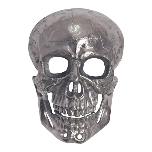 Wohnling Wanddeko Totenkopf Aluminium Silber 41 cm Schädel Groß, Design Wanddekoration Metall Deko Alu Modern, Wohndeko Skull, Wandskulptur Dekoration Wohnaccessoire Wohnling Wanddeko Totenkopf Aluminium Silber 41 cm Schädel Groß, Design Wanddekoration Metall Deko Alu Modern, Wohndeko Skull, Wandskulptur Dekoration Wohnaccessoire von Wohnling
