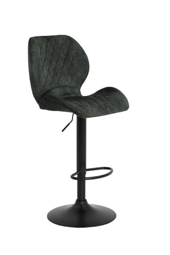 Wohnorama Barhocker 2er Set Laila H Samt Vintage Anthrazit von Wohnorama