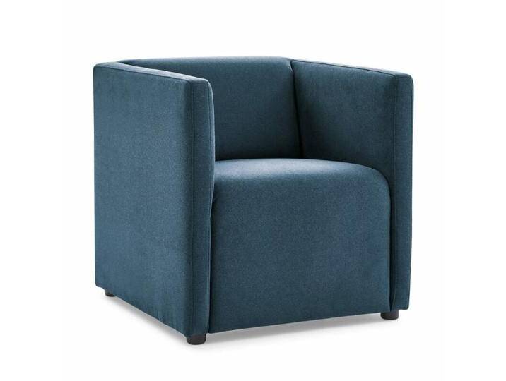 Calizza Interiors Grivola Sessel - Flachgewebe in Samt-Optik multiCOLOR 1078 nachtblau, Modern, Zeitlos von Wohnparc