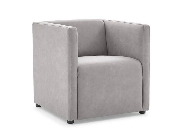 Calizza Interiors Grivola Sessel - Microfaser Bulus 32 silber, Modern, Zeitlos von Wohnparc