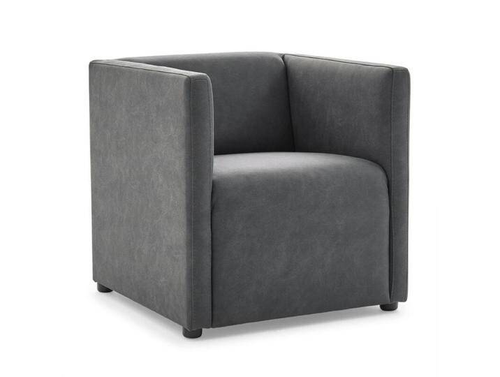 Calizza Interiors Grivola Sessel - Microfaser Bulus 9 anthrazit, Modern, Zeitlos von Wohnparc