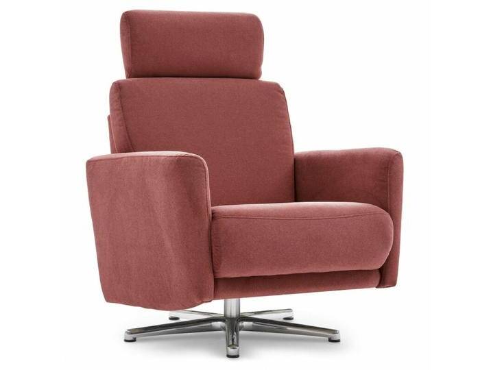 Calizza Interiors Lari Sessel - Flachgewebe in Samt-Optik multiCOLOR 1031 paprika , inkl. Kopfstütze von Wohnparc
