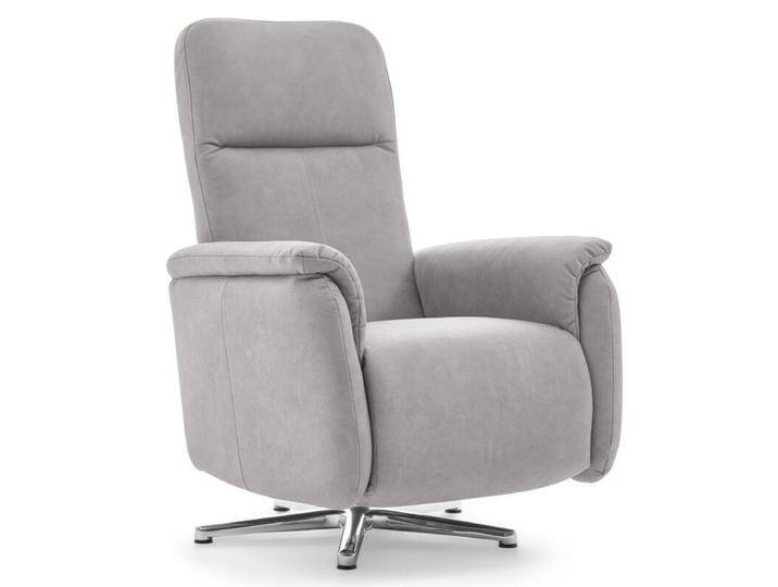 Calizza Interiors Olivin Relaxsessel manuell oder motorisch verstellbar - Microfaser Bulus 32 silber , mit Feststellhebel, Modern, Zeitlos, automatische Fußteilverstellung, automatische Rückenteilverstellung, manuelle Fußteilverstellung, manuelle Sitzteilverstellung von Wohnparc
