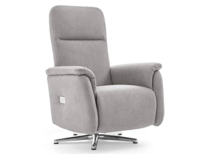 Calizza Interiors Olivin Relaxsessel manuell oder motorisch verstellbar - Microfaser Bulus 32 silber , mit motorischer Verstellung, Modern, Zeitlos, automatische Fußteilverstellung, automatische Rückenteilverstellung, manuelle Fußteilverstellung, manuelle Sitzteilverstellung von Wohnparc