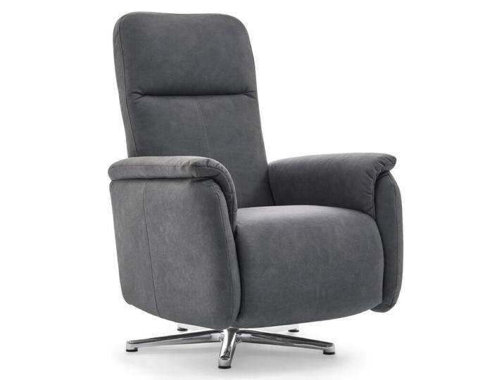 Calizza Interiors Olivin Relaxsessel manuell oder motorisch verstellbar - Microfaser Bulus 9 anthrazit , mit Feststellhebel, Modern, Zeitlos, automatische Fußteilverstellung, automatische Rückenteilverstellung, manuelle Fußteilverstellung, manuelle Sitzteilverstellung von Wohnparc