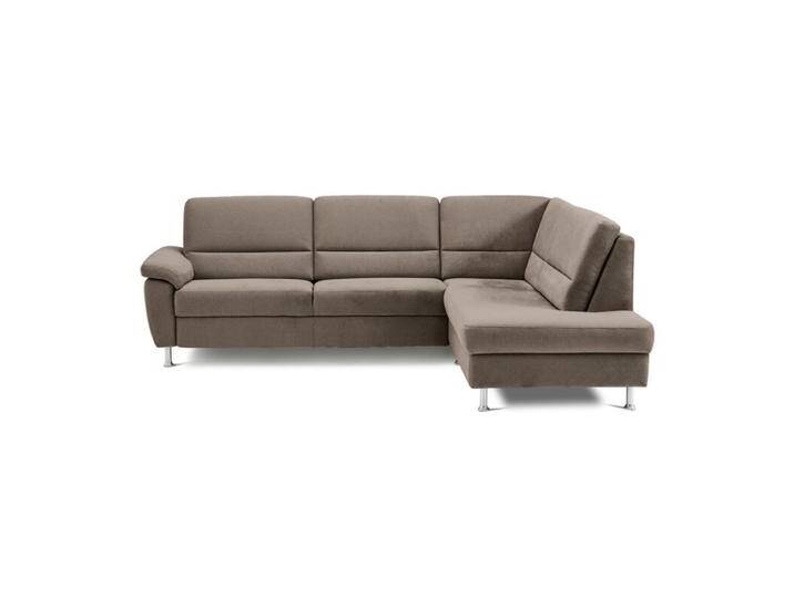 Calizza Interiors Onyx Ecksofa optional mit Schlaffunktion - Flachgewebe Eco-Soil 12 cappuccino , ohne Funktion , rechts von Wohnparc