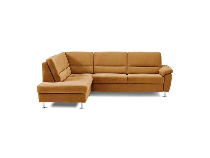 Calizza Interiors Onyx Ecksofa optional mit Schlaffunktion - Flachgewebe Eco-Soil 23 mais , ohne Funktion , links von Wohnparc