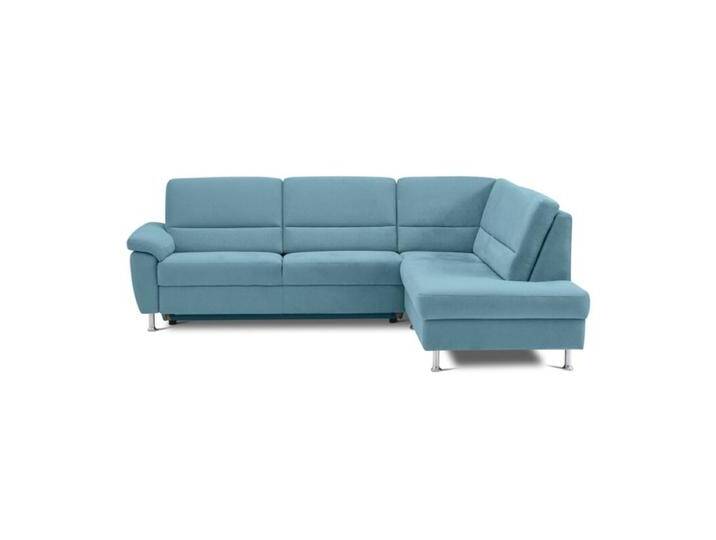 Calizza Interiors Onyx Ecksofa optional mit Schlaffunktion - Flachgewebe multicolor 1013 aqua , Schlaffunktion , rechts von Wohnparc