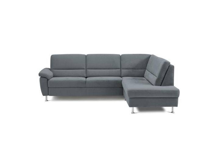 Calizza Interiors Onyx Ecksofa optional mit Schlaffunktion - Flachgewebe multicolor 1032 grey , ohne Funktion , rechts von Wohnparc