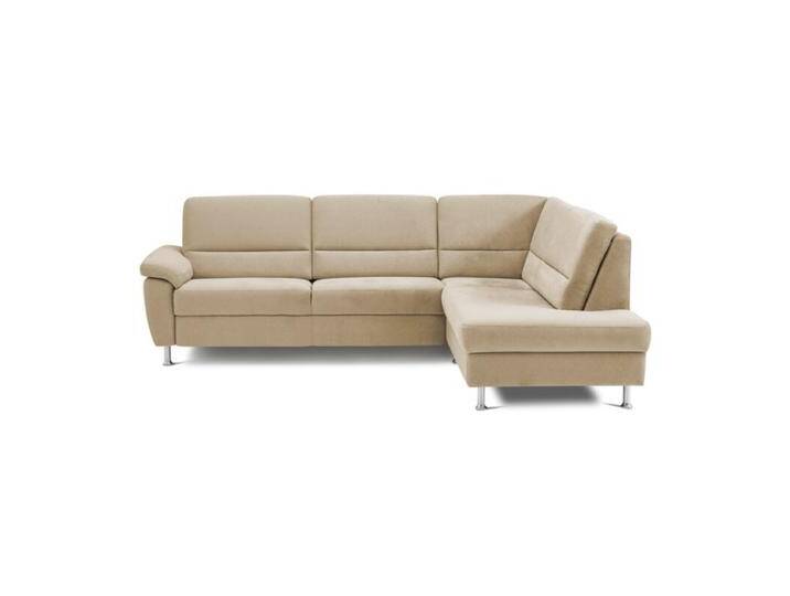 Calizza Interiors Onyx Ecksofa optional mit Schlaffunktion - Flachgewebe multicolor 1048 sand , ohne Funktion , rechts von Wohnparc