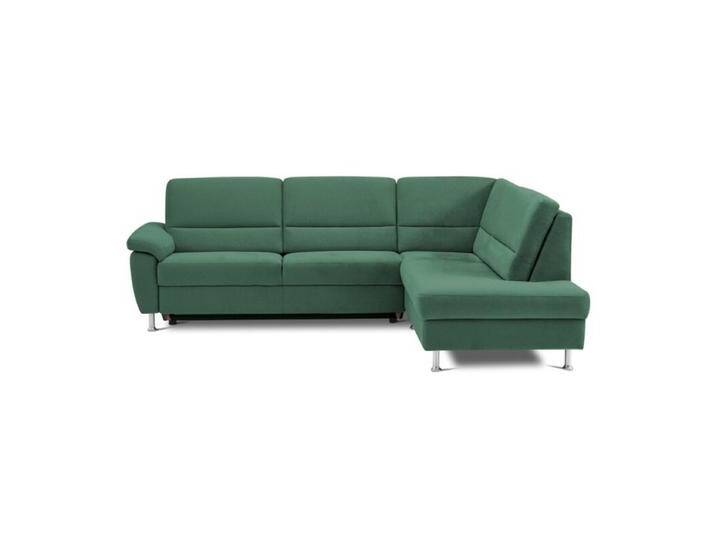Calizza Interiors Onyx Ecksofa optional mit Schlaffunktion - Flachgewebe multicolor 1059 tanne , Schlaffunktion , rechts von Wohnparc