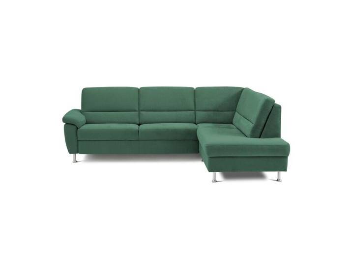 Calizza Interiors Onyx Ecksofa optional mit Schlaffunktion - Flachgewebe multicolor 1059 tanne , ohne Funktion , rechts von Wohnparc