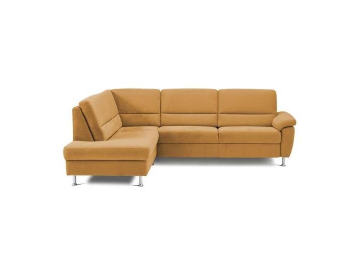 Calizza Interiors Onyx Ecksofa optional mit Schlaffunktion - Flachgewebe multicolor 1075 mais , ohne Funktion , links von Wohnparc