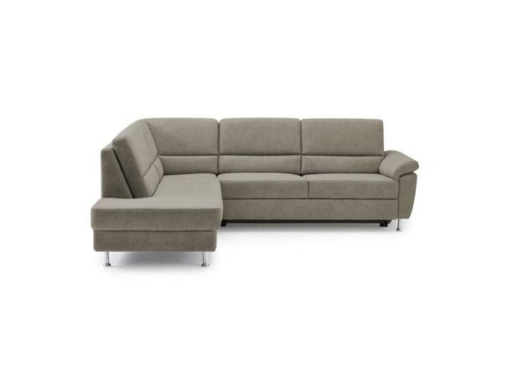 Calizza Interiors Onyx Ecksofa optional mit Schlaffunktion - Microfaser Bulus 14 stone , Schlaffunktion , links, Modern, Zeitlos, Schlaffunktion von Wohnparc