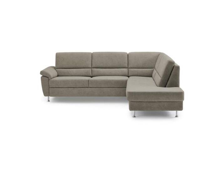 Calizza Interiors Onyx Ecksofa optional mit Schlaffunktion - Microfaser Bulus 14 stone , ohne Funktion , rechts von Wohnparc