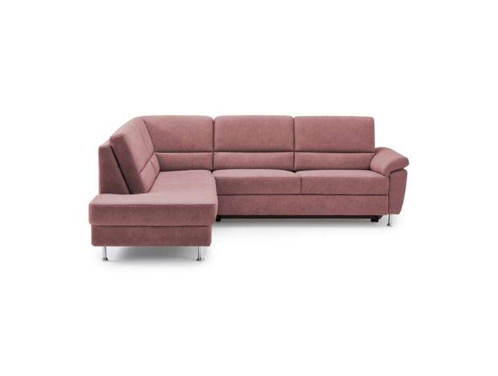 Calizza Interiors Onyx Ecksofa optional mit Schlaffunktion - Microfaser Bulus 18 red , Schlaffunktion , links, Modern, Zeitlos, Schlaffunktion von Wohnparc