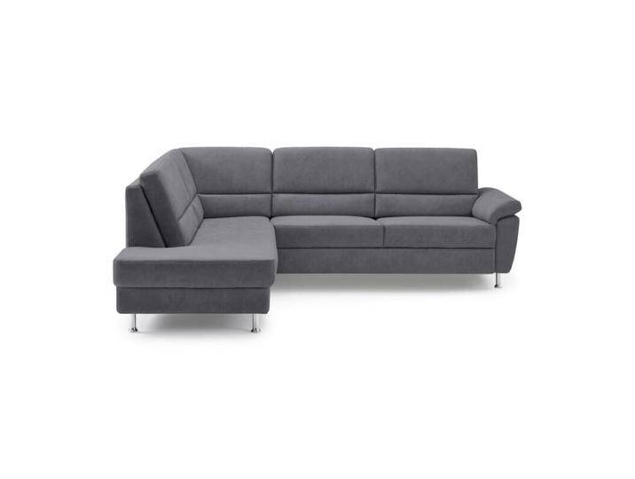 Calizza Interiors Onyx Ecksofa optional mit Schlaffunktion - Microfaser Bulus 9 anthrazit , ohne Funktion , links, Modern, Zeitlos, ohne Funktion von Wohnparc