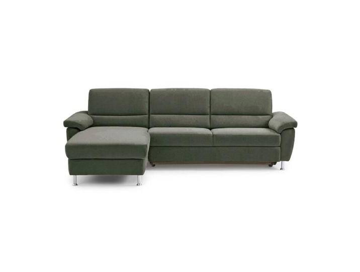 Calizza Interiors Onyx Sofa mit Longchair - Flachgewebe Eco-Soil 156 forest , Schlaffunktion , links, Modern, Zeitlos, Schlaffunktion von Wohnparc