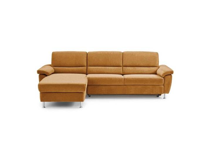 Calizza Interiors Onyx Sofa mit Longchair - Flachgewebe Eco-Soil 23 mais , Schlaffunktion , links von Wohnparc