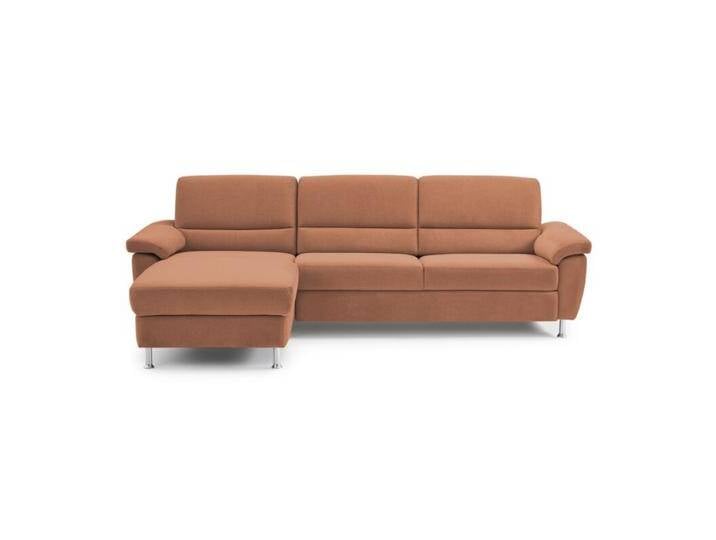 Calizza Interiors Onyx Sofa mit Longchair - Flachgewebe multicolor 1121 terra , ohne Funktion , links von Wohnparc