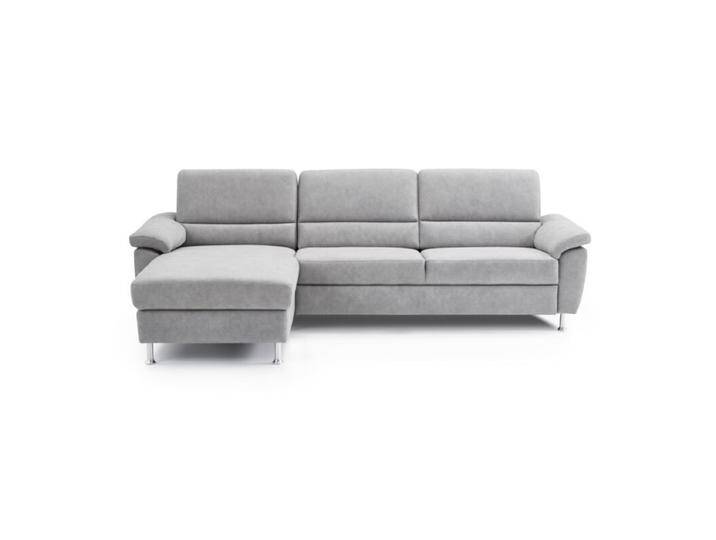 Calizza Interiors Onyx Sofa mit Longchair - Microfaser Bulus 32 silber , ohne Funktion , links, Modern, Zeitlos, ohne Funktion von Wohnparc