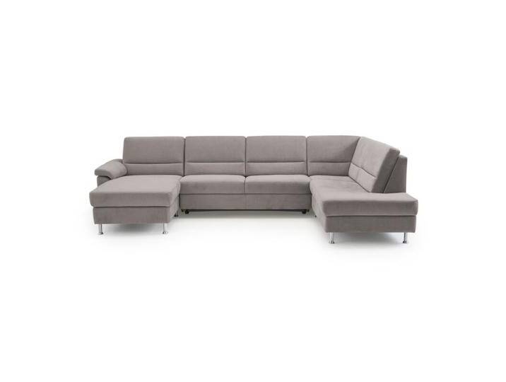 Calizza Interiors Onyx Wohnlandschaft optional mit Schlaffunktion und Bettkasten - Flachgewebe multicolor 1011 fels , Schlaffunktion , links von Wohnparc