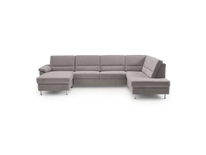 Calizza Interiors Onyx Wohnlandschaft optional mit Schlaffunktion und Bettkasten - Flachgewebe multicolor 1011 fels , ohne Funktion , links von Wohnparc