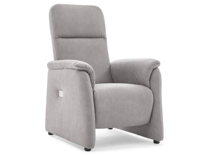 Calizza Interiors Topas Relaxsessel inkl. manueller oder motorischer Relaxfunktion - Microfaser Bulus 32 silber , mit motorischer Verstellung, Modern, Zeitlos, automatische Fußteilverstellung, automatische Rückenteilverstellung, manuelle Fußteilverstellung, manuelle Sitzteilverstellung von Wohnparc