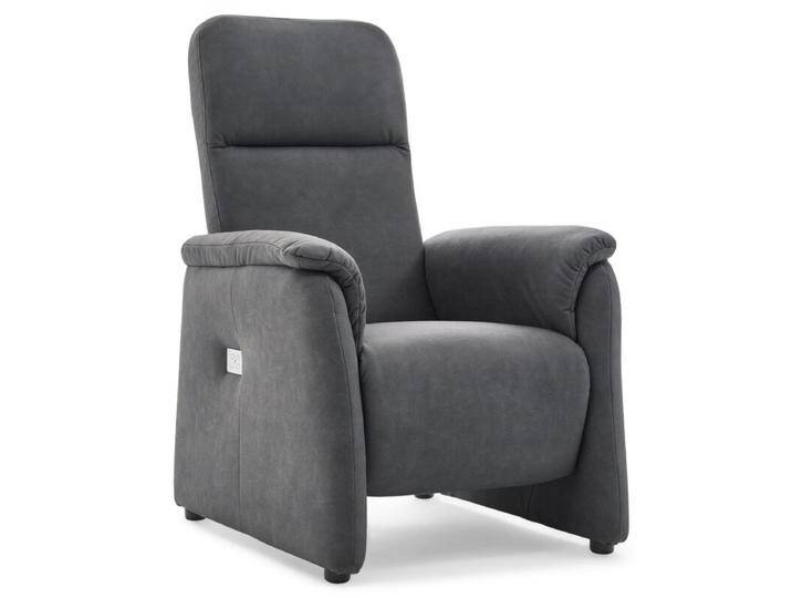 Calizza Interiors Topas Relaxsessel inkl. manueller oder motorischer Relaxfunktion - Microfaser Bulus 9 anthrazit , mit motorischer Verstellung & Akku, Modern, Zeitlos, automatische Fußteilverstellung, automatische Rückenteilverstellung, manuelle Fußteilverstellung, manuelle Sitzteilverstellung von Wohnparc