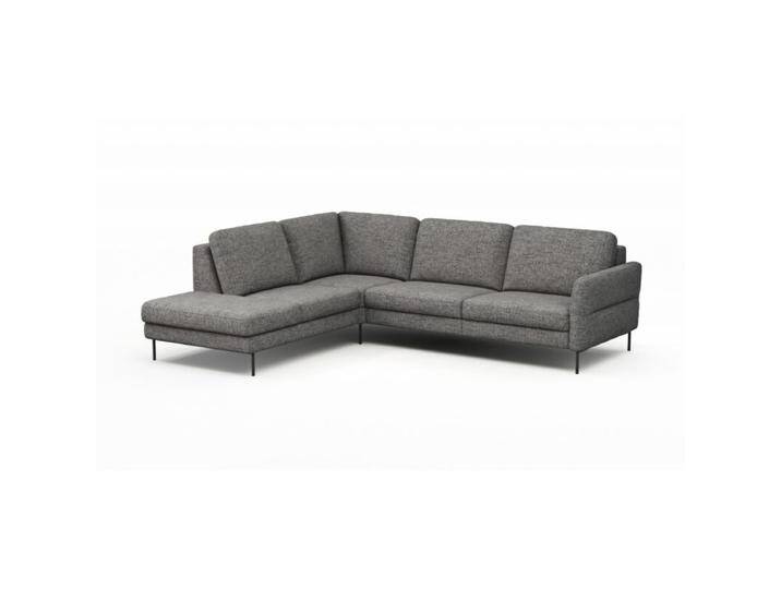 Contur Einrichten Enna Ecksofa - Flachgewebe Marinet 60 graphit , ohne Funktion , links von Wohnparc