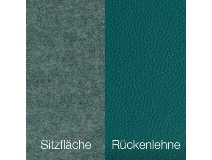 Contur Penthouse Armlehnstuhl mit Schlittenfuß - Textilgewebe Future Azure & Leder Tendens Sea Green , Standard Contur Penthouse Armlehnstuhl mit Schlittenfuß - Textilgewebe Future Azure & Leder Tendens Sea Green , Standard von Wohnparc