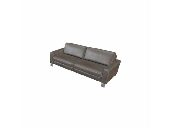 Couchliebe Hamburg 2,5- oder 3-Sitzer - Echtleder Torro granit , ohne Funktion , inkl. Kopfstütze , 3-Sitzer Sofas von Wohnparc