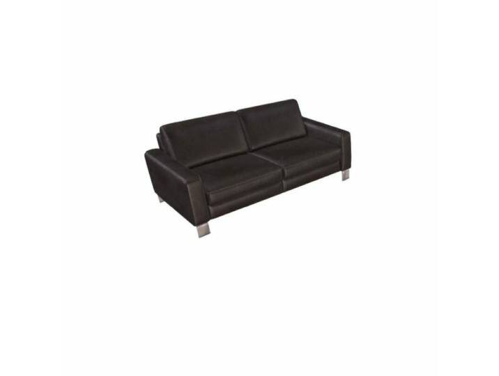 Couchliebe Hamburg 2,5- oder 3-Sitzer - Echtleder Torro schwarz , Wall-Free-Funktion , inkl. Kopfstütze , 2,5-Sitzer Sofas, Modern, Zeitlos, Wall-Free-Funktion von Wohnparc