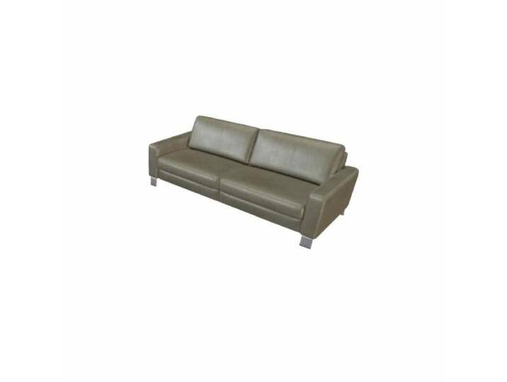 Couchliebe Hamburg 2,5- oder 3-Sitzer - Echtleder Torro stone , ohne Funktion , ohne Zusatzausstattung , 3-Sitzer Sofas, Modern, Zeitlos, ohne Funktion von Wohnparc