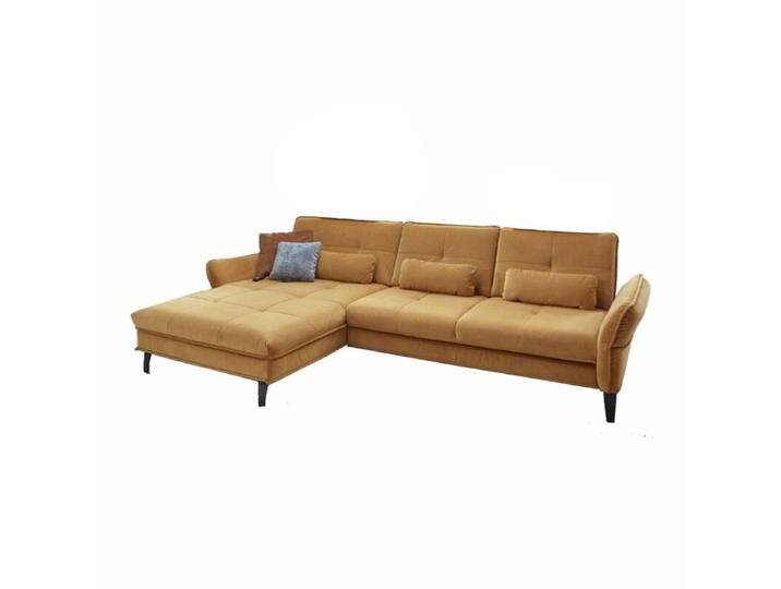Couchliebe Key West Ecksofa - Samt Salsa curry , ohne Funktion , links von Wohnparc