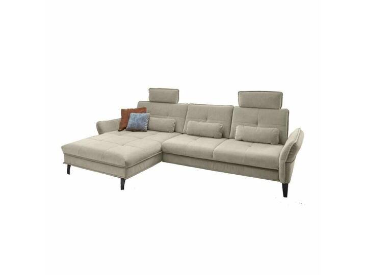 Couchliebe Key West Ecksofa - Samt Salsa natur , Komfort-Funktion , links von Wohnparc