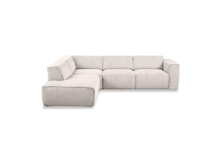 Dixx Divani Three Ecksofa in Cord mit Kedernaht - links von Wohnparc